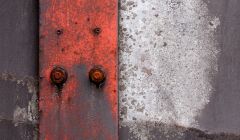 Gealterte Oberfläche aus Metall